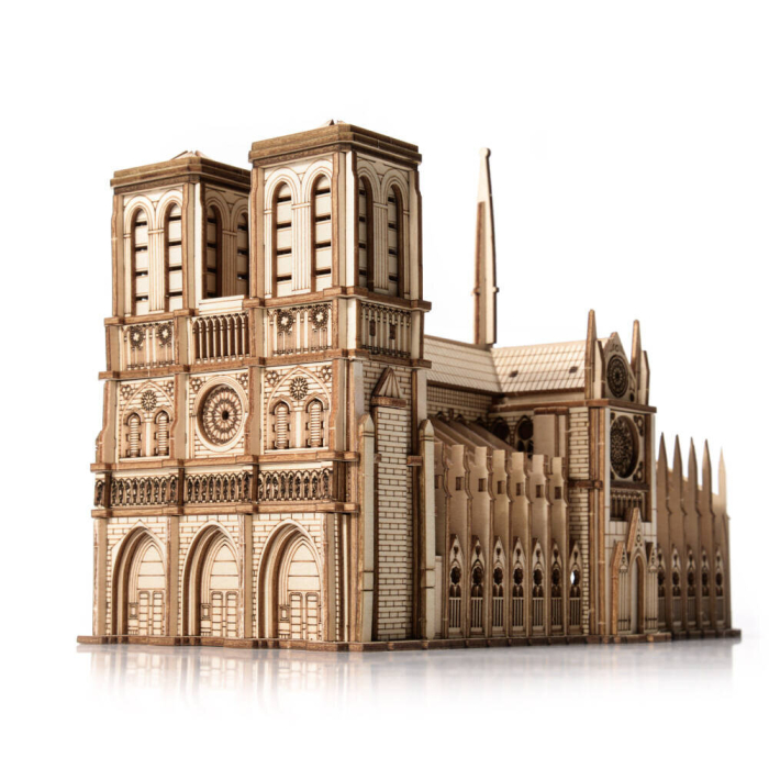 Puzzle 3D, din lemn, Notre-Dame, 313 piese [3]