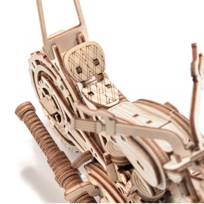 Puzzle 3D, din lemn, Motocicleta Yankee Chopper, 202 piese [4]