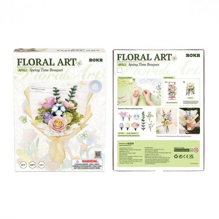 Puzzle 3D, din plastic, Buchet de primavara, 165 piese [11]