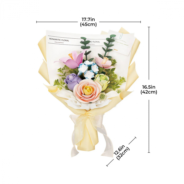 Puzzle 3D, din plastic, Buchet de primavara, 165 piese [2]