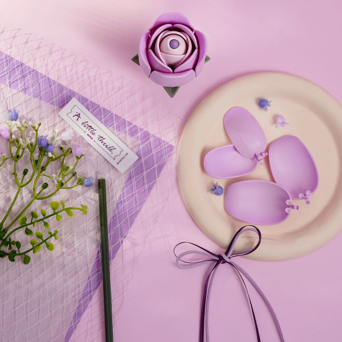 Puzzle 3D, din plastic, Buchet violet, 54 piese [3]