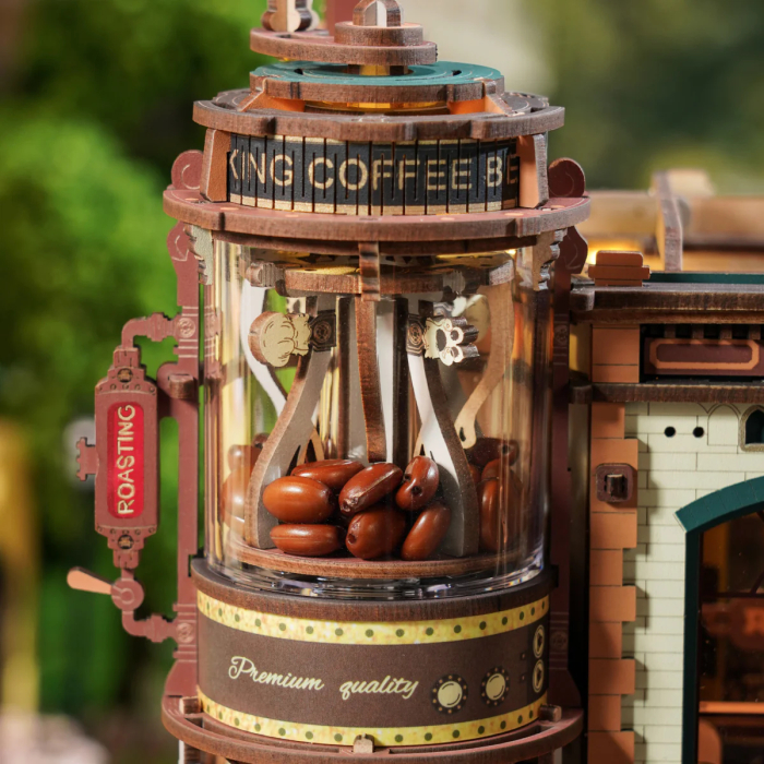 Puzzle 3D electric, cutiuta muzicala, Fabrica de cafea, 593 piese [7]