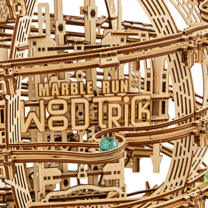 Puzzle 3D, electric, din lemn, Gravity Marble Run, 773 piese [5]