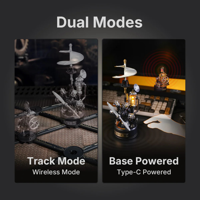 Puzzle 3D mecanic, din metal si plastic, Telegraf Morse, 60 piese [7]