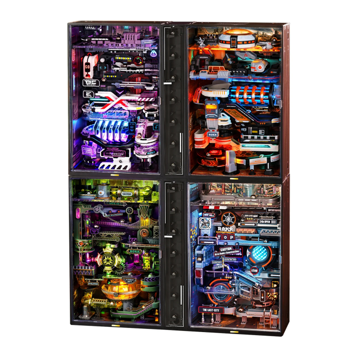 Puzzle 3D, electric, din plastic, Avanpost pe Marte, 194 piese [3]