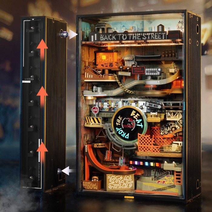 Puzzle 3D, electric, din plastic, Strada hip-hop, 134 piese [2]