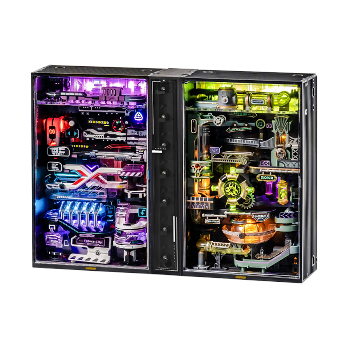 Puzzle 3D, electric, din plastic, Orasul alchimic, 247 piese [14]