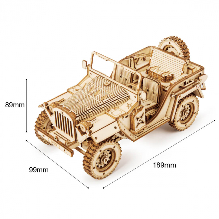 Puzzle 3D Jeep, Lemn, 369 piese [2]