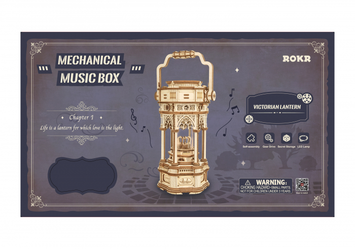 Puzzle 3D, cutiuta muzicala, Lanterna din era Victoriana [2]