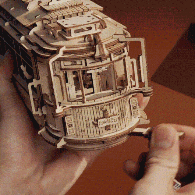 Puzzle 3D Locomotiva, Tramvai stradal [4]