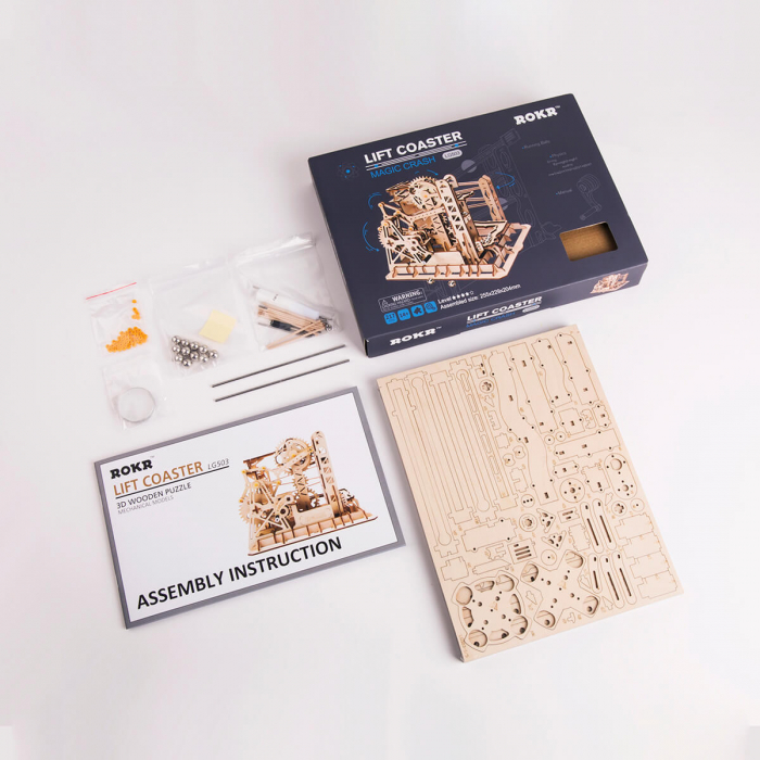 Puzzle 3D Marble Explorer, Lemn, 219 piese [6]