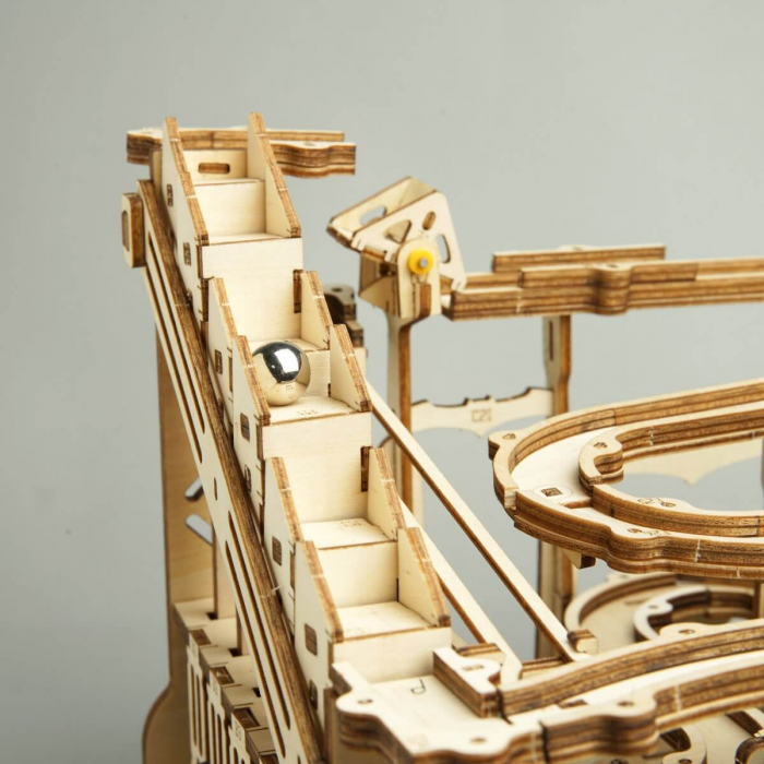 Puzzle 3D din lemn, model Marble Parkour cu 233 de piese [6]