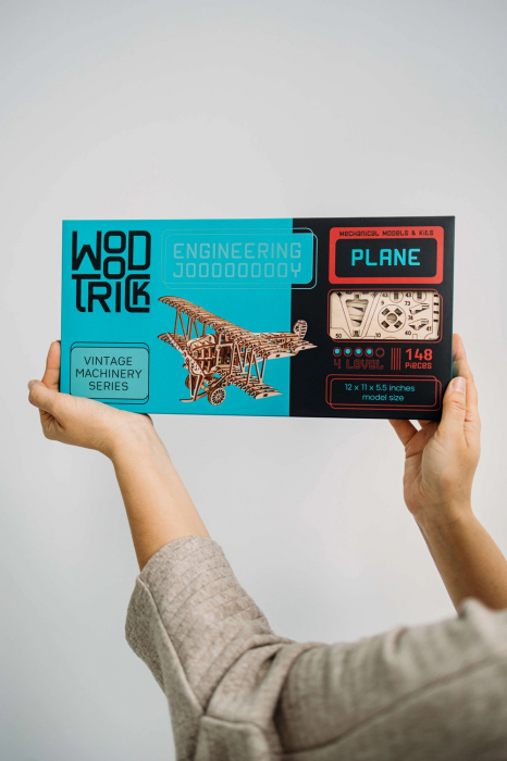 Puzzle 3D Mecanic, Avion, 148 piese [5]