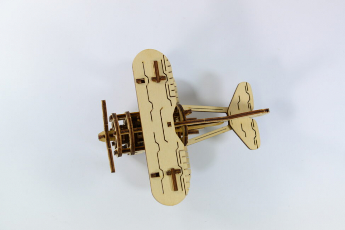 Puzzle 3D Mecanic, Avion usor, 63 piese [5]