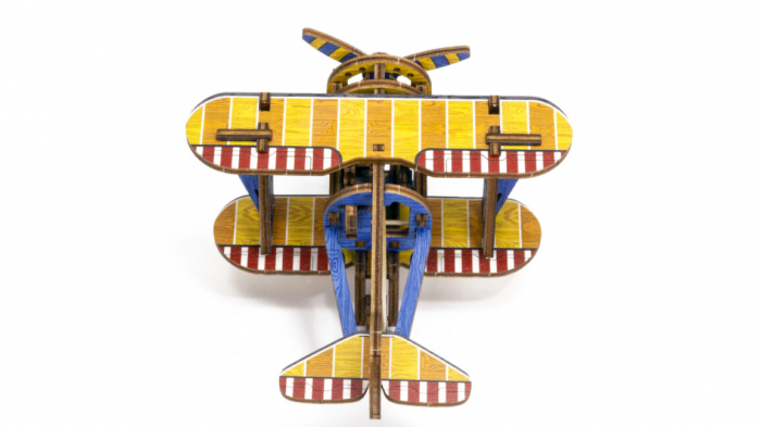 Puzzle 3D Mecanic, Avion usor, 65 piese [10]