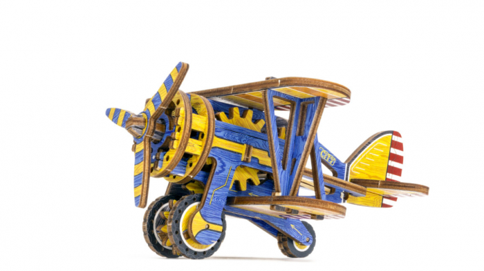 Puzzle 3D Mecanic, Avion usor, 65 piese [8]