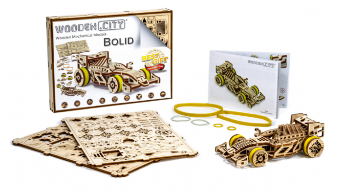 Puzzle 3D Mecanic, Bolid, 108 piese [7]