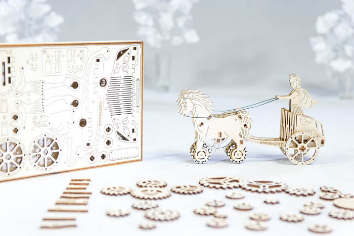 Puzzle 3D Mecanic, Car de lupta roman, 69 piese [3]