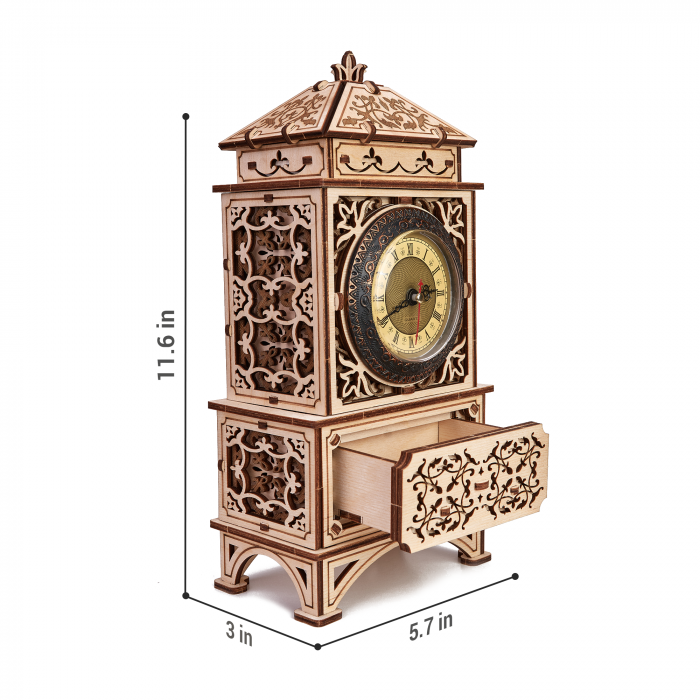 Puzzle 3D Mecanic, Ceas clasic, 142 piese [8]