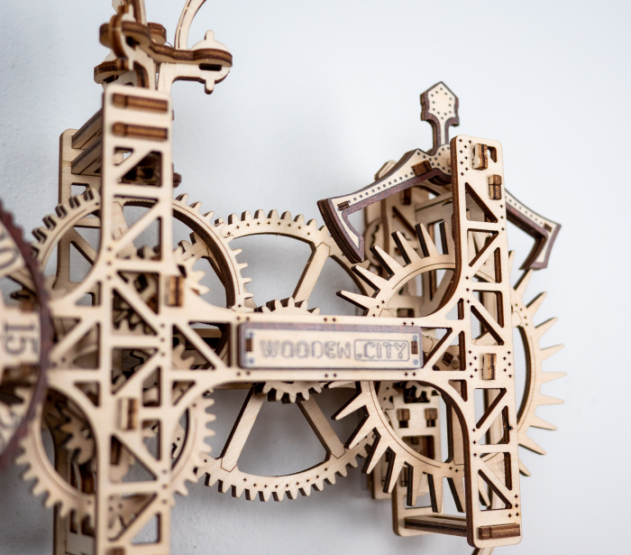 Puzzle 3D Mecanic, Ceas de perete Steampunk, 269 piese [3]