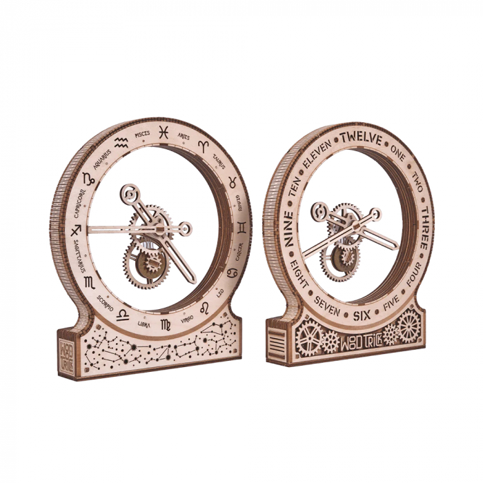 Puzzle 3D Mecanic, Ceas kinetic zodiac, 143 piese [4]