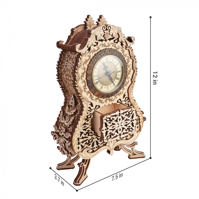 Puzzle 3D Mecanic, Ceas Vintage, 134 piese [2]
