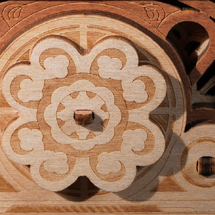 Puzzle 3D Mecanic, cutiuta muzicala, Microscop, 260 piese [4]