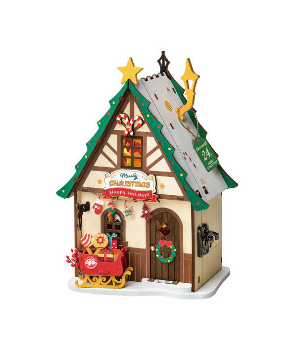 Puzzle 3D, Casuta DIY,  Casuta de Turta Dulce, 46 piese [1]