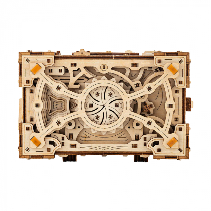 Puzzle 3D, mecanic, din lemn, Enigma, 504 piese [5]