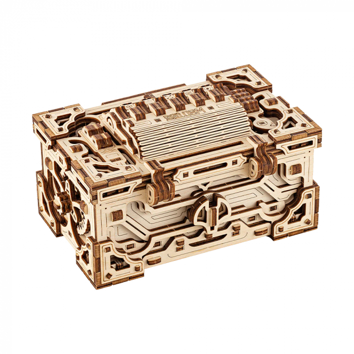 Puzzle 3D, mecanic, din lemn, Enigma, 504 piese [3]