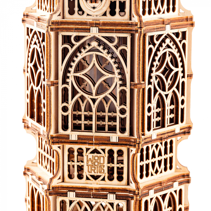 Puzzle 3D mecanic, din lemn, Lanterna vintage, 251 piese [5]