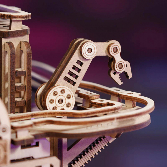 Puzzle 3D, mecanic, din lemn, Gear Ball Challenge, 653 piese [6]