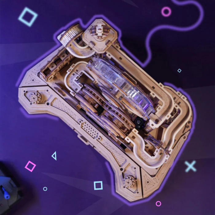 Puzzle 3D, mecanic, din lemn, Gear Ball Challenge, 653 piese [7]