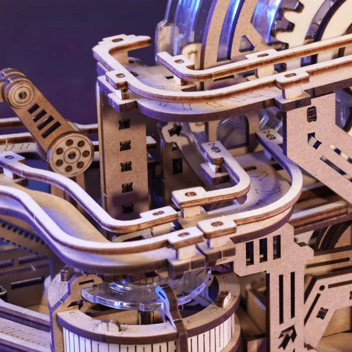 Puzzle 3D, mecanic, din lemn, Gear Ball Challenge, 653 piese [5]