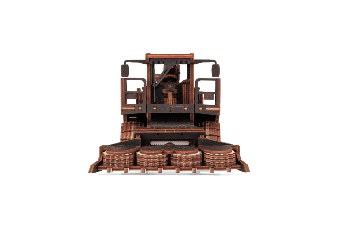 Puzzle 3D, mecanic, din lemn, Seceratoare, 181 piese [2]