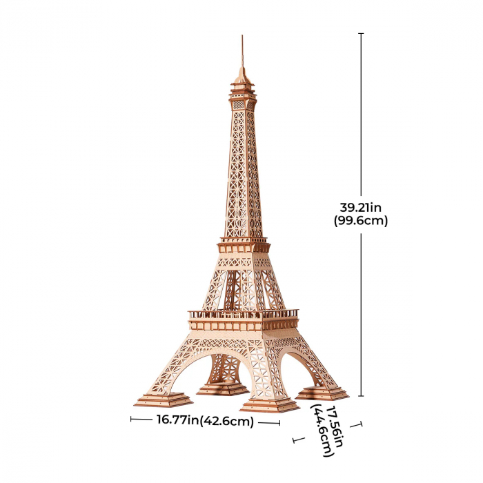 Puzzle 3D, din lemn, Turnul Eiffel Plus, 191 piese [2]
