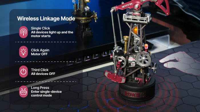 Puzzle 3D mecanic, din metal si plastic, Far pentru nave, 60 piese [14]