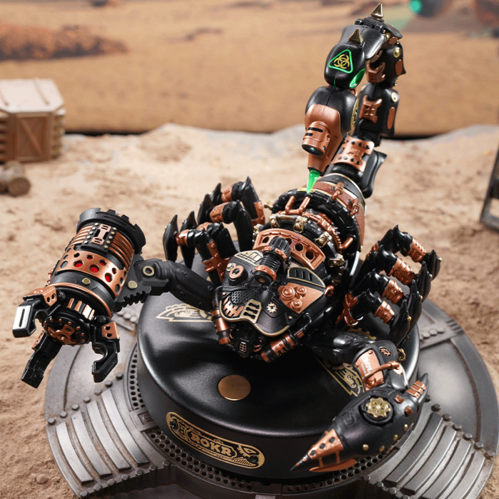 Puzzle 3D mecanic, din metal si plastic, Scorpion regal, 123 piese [2]