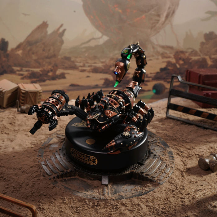 Puzzle 3D mecanic, din metal si plastic, Scorpion regal, 123 piese [3]