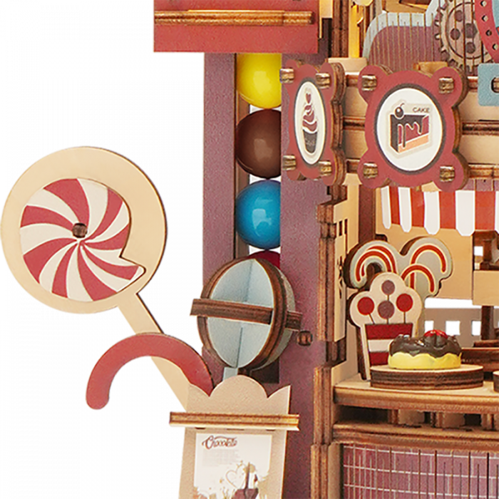 Puzzle 3D mecanic, Fabrica de ciocolata Marble Run, 513 piese [10]