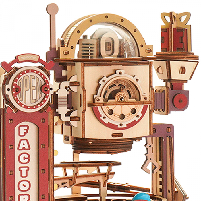 Puzzle 3D mecanic, Fabrica de ciocolata Marble Run, 513 piese [13]