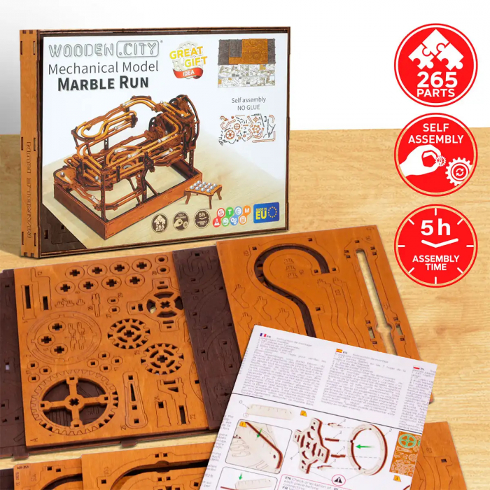 Puzzle 3D Mecanic, Marble run, 247 piese [12]