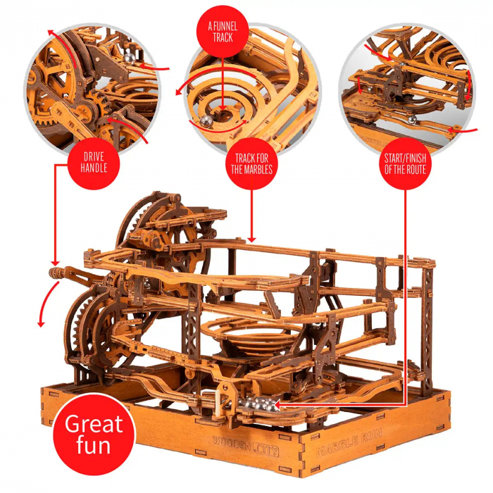 Puzzle 3D Mecanic, Marble run, 247 piese [8]