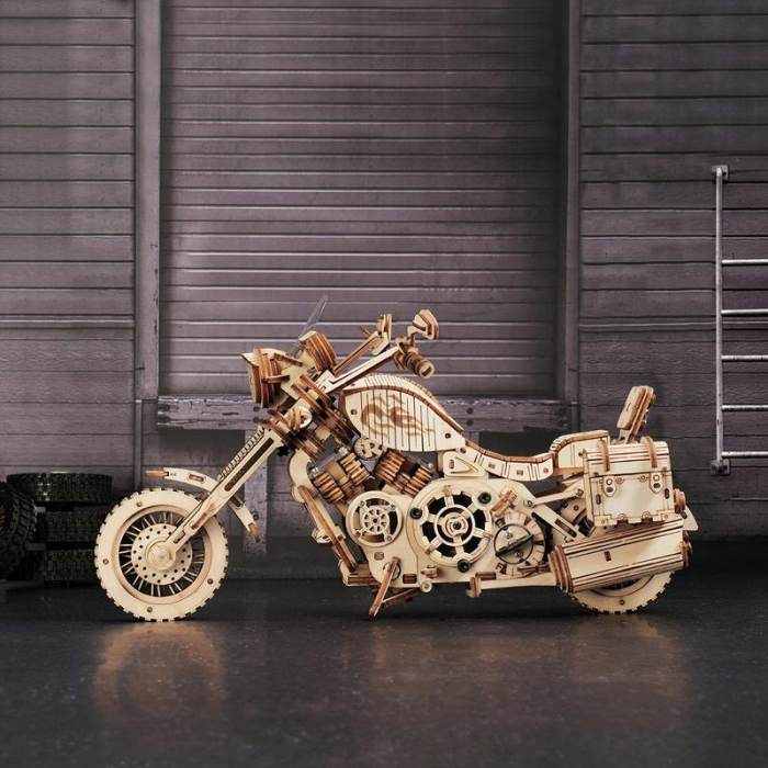 Puzzle 3D Mecanic, Motocicleta cruiser, 420 piese [6]
