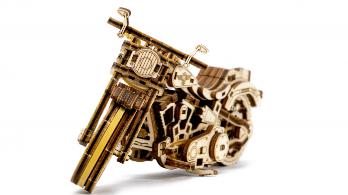 Puzzle 3D Mecanic, Motocicleta Cruiser V-Twin, 168 piese [7]