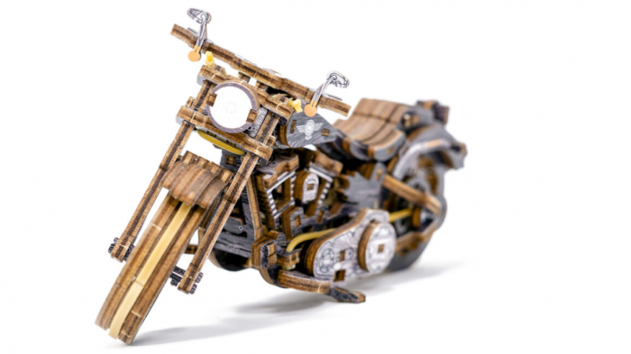 Puzzle 3D Mecanic, Motocicleta Cruiser V-Twin, 168 piese [3]