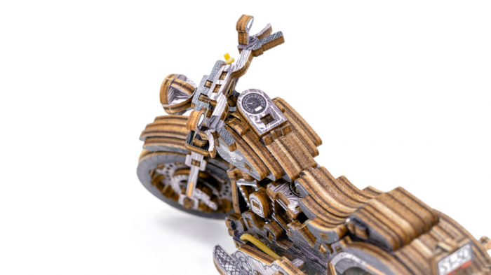Puzzle 3D Mecanic, Motocicleta Cruiser V-Twin, 168 piese [7]