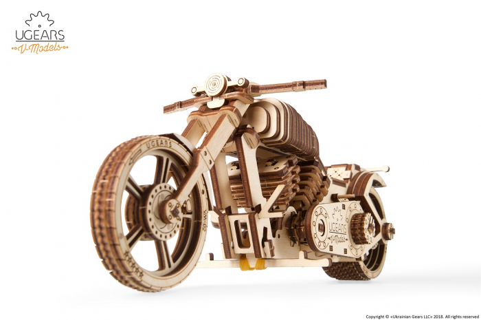 Puzzle 3D Mecanic, Motocicleta VM-02, 189 piese [5]