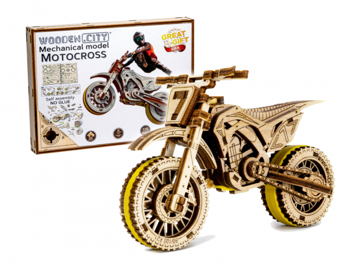 Puzzle 3D Mecanic, Motocross, 78 piese [9]