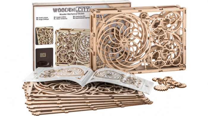 Puzzle 3D Mecanic, Tablou kinetic, 185 piese [13]